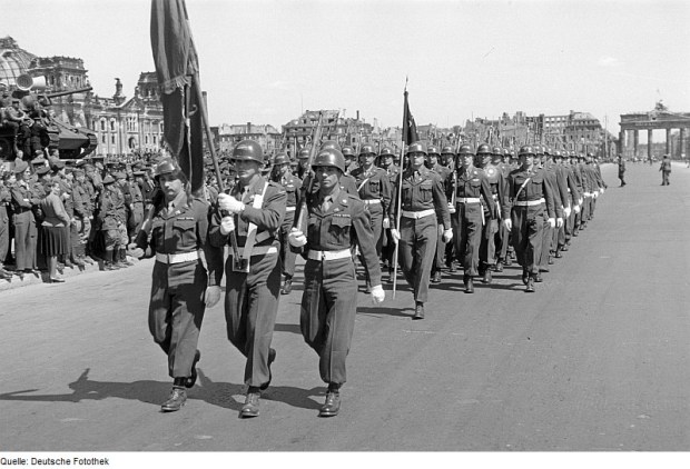 78th Infantry Division. On parade in Berlin, 8 May 1946