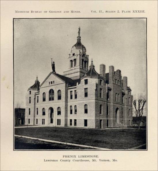 Lawrence County Courthouse (from Missouri Marble, by Norman S. Hinchey)