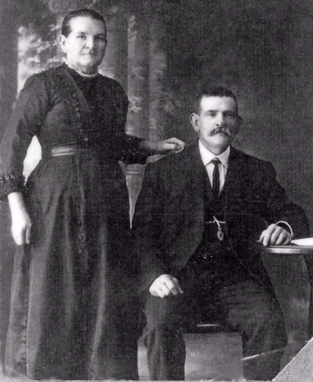 Martha Smith with husband/nephew William Romans